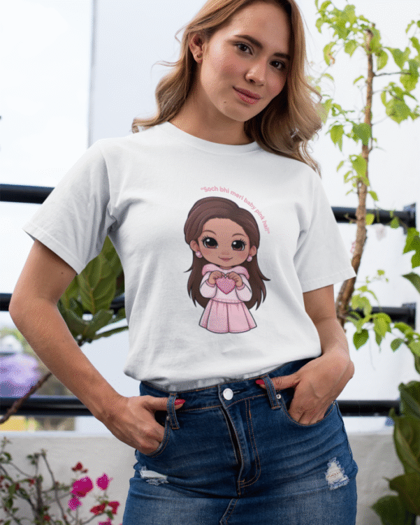T Shirt – Baby Pink Soch